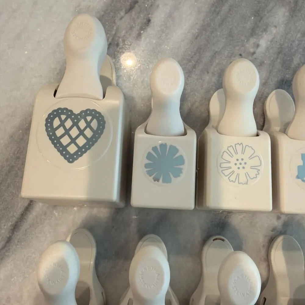 Lot Of 10 Martha Stewart Punches Flowers Hearts Bows Nature Train Etc